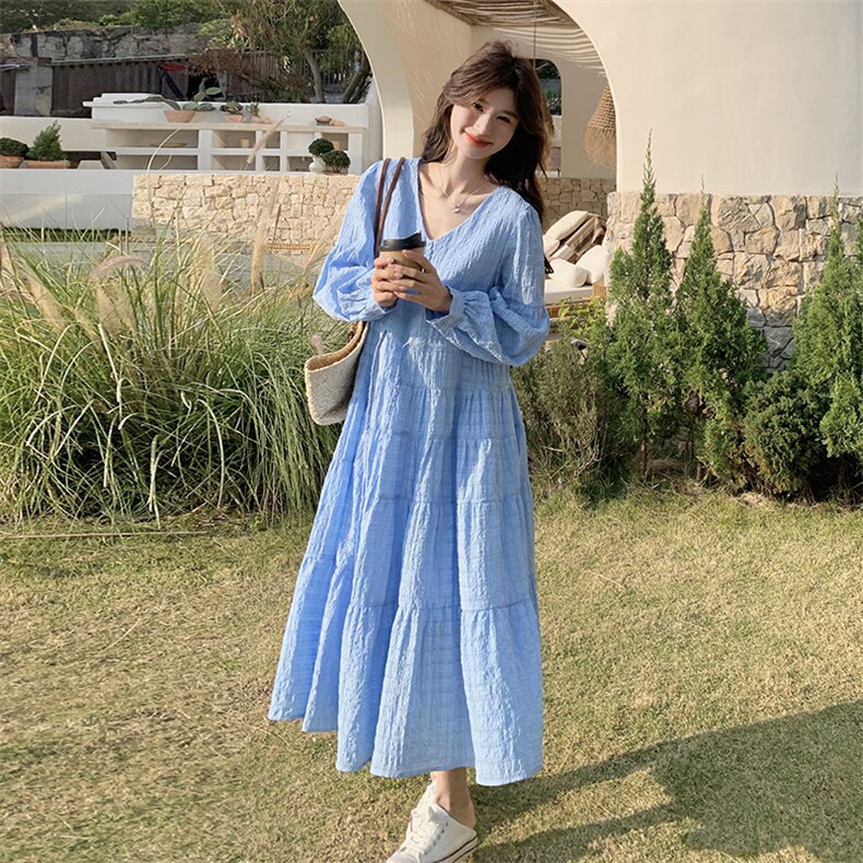 春现法式度假显瘦连衣裙B190-5018-P140-K198,女装连衣裙,2B190