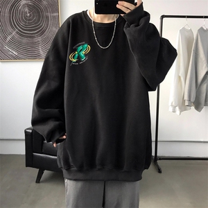 WR情侣印花圆领秋冬卫衣常规P28加绒P38S-5XL支持定制