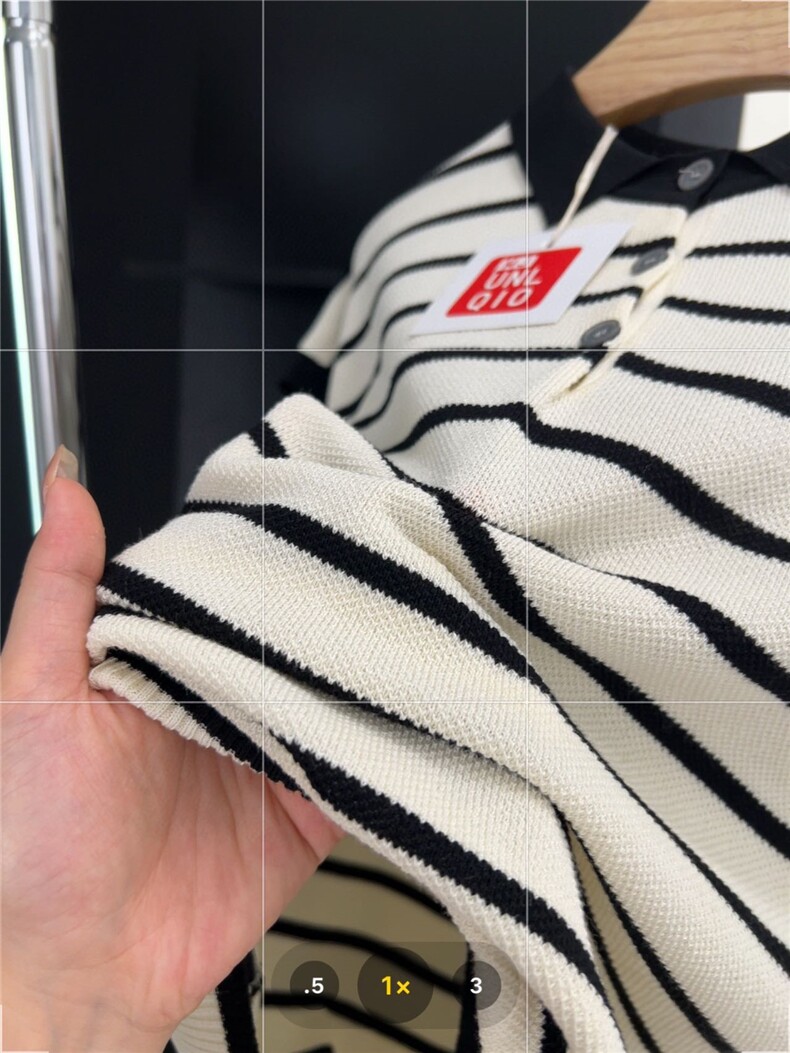 夏季新款针织短袖女撞色条纹Polo领刺绣针织衫,针织衫/毛衣,沐策羊绒