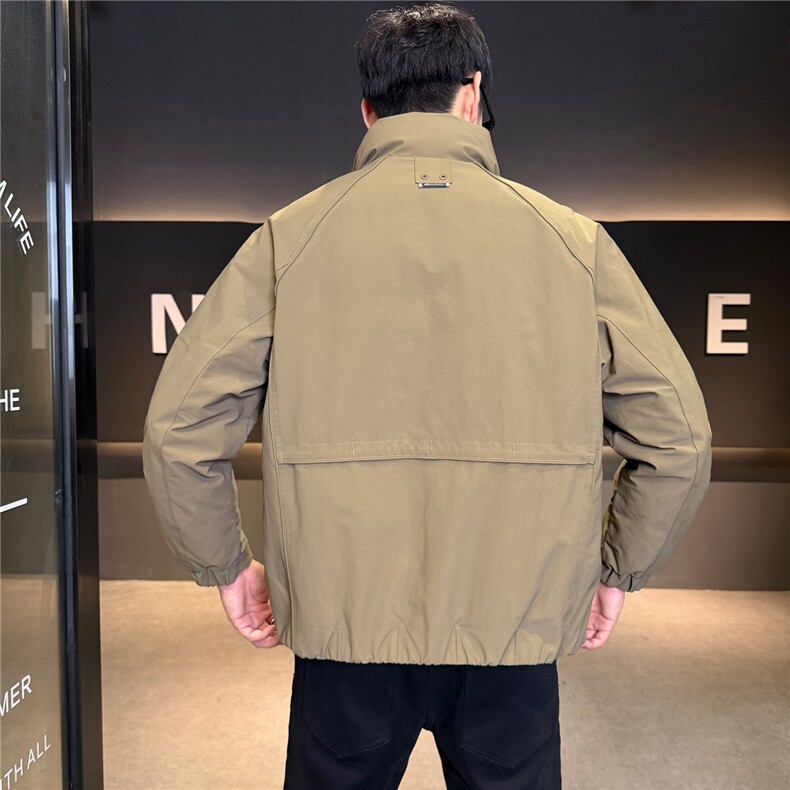 标羽绒服男工装风冬季潮流立领短款外套男士夹克Y185-P198,男装夹克,电商A237