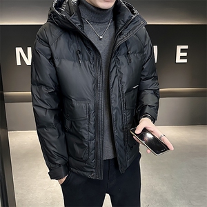 B353 3436 P195 黑2025年连帽冬季新款男加厚保暖防寒服三防面料图片