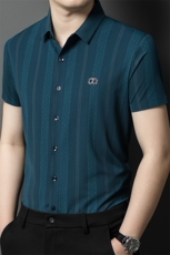 F3712夏季薄款休闲短袖衬衣中年男式爸爸装衬衫半袖，男装衬衫，电商B360