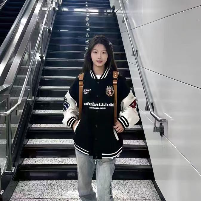 2024新款男女春情侣秋季棒球服外套洋气秋装夹克时髦上衣休闲外套,男装夹克,星座506A