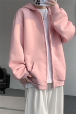 3XL-S基础百搭拉链开衫卫衣男休闲外套小心机WY45-P58400g，女装短外套，电商D206-1