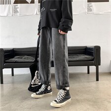 秋款牛仔裤男宽松直筒港风工装口袋百搭休闲裤kz367-p40,男装牛仔裤,星座1008-1