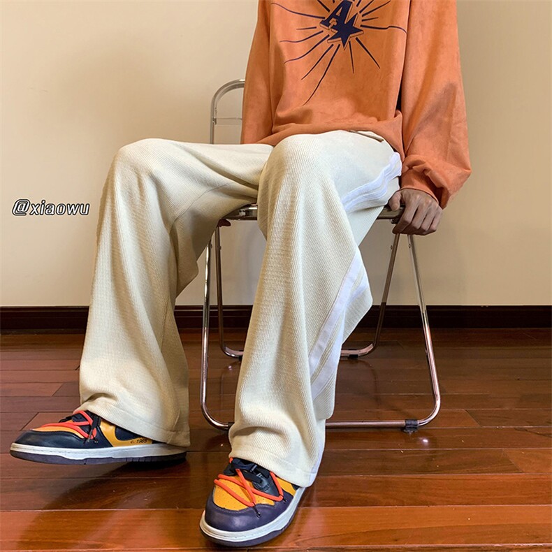 欧棉绒织带休闲裤直筒B342-K7011-P50控68,男装休闲裤,电商B342