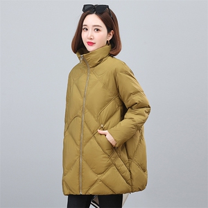 2023冬季新款时尚立领宽松羽绒服 显瘦保暖外套图片