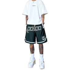 欧美发泡短裤男夏季美式五分裤潮牌运动裤男DK13P45，男装牛仔裤，星座417-3