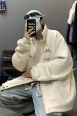 重磅！麂皮绒复合夹克飞机扣外套XH43-特P60控价：108，男装夹克，电商B367