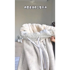 网图东北抗寒零下40度裤子男保暖羊羔绒加绒运动卫裤JRK02-特P60，男装休闲裤，星座1007（原301D）