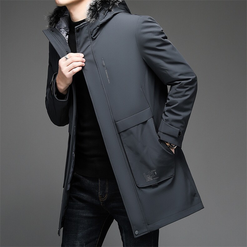 V3579钱塘2020-3冬季厚款商务休闲中年男士90鸭绒羽绒服P263,男装羽绒服,钱塘207-3