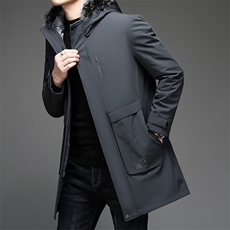 V3579钱塘2020-3冬季厚款商务休闲中年男士90鸭绒羽绒服P263，男装羽绒服，钱塘207-3
