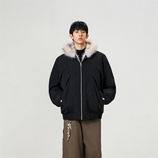 无影墙秋冬新品座山雕夹克男美式复古解构加绒棉服-A2332P105，男装夹克，电商B241
