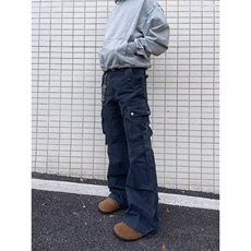 水洗纯棉美式绑带牛仔裤ZK0353-P75，男装牛仔裤，星座313A(原308A-2)