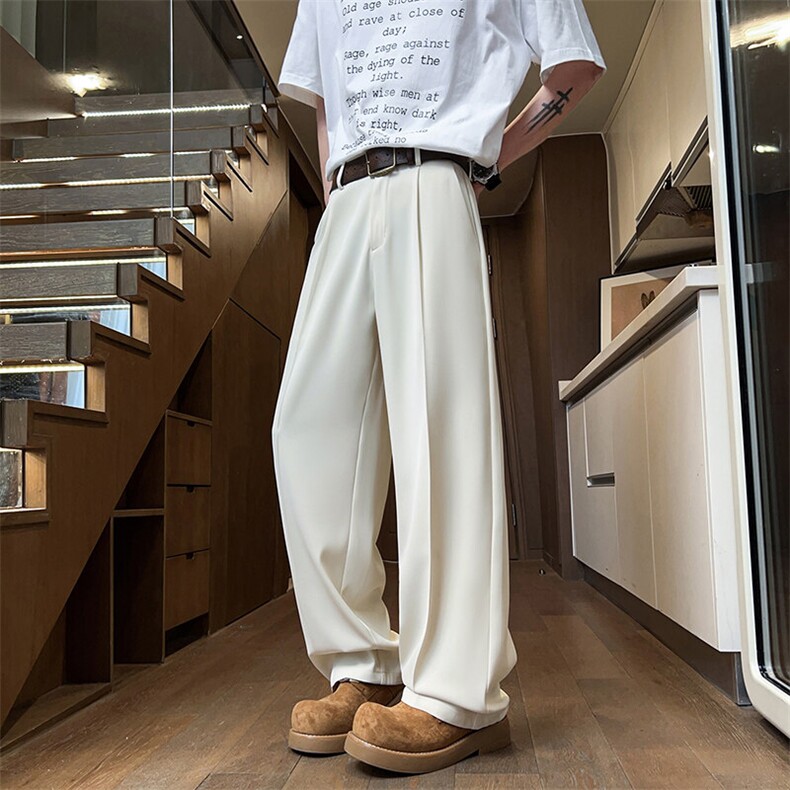 主推男士冰丝休闲直筒简洁长裤CK0818,男装休闲裤,星座1107-1