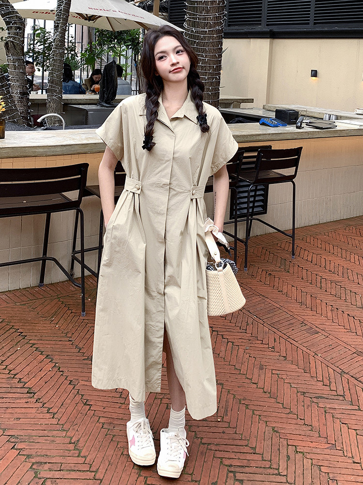夏季新款棉布连衣裙宽松显瘦气质淑女风,女装连衣裙,鑫慧