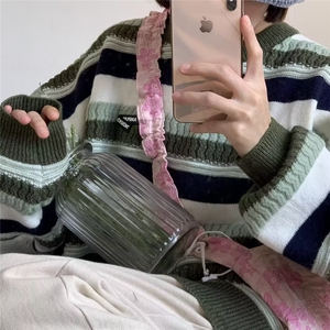 毛衣男款美式复古内搭针织衫秋冬季加厚慵懒风高级感宽松线衣外套图片