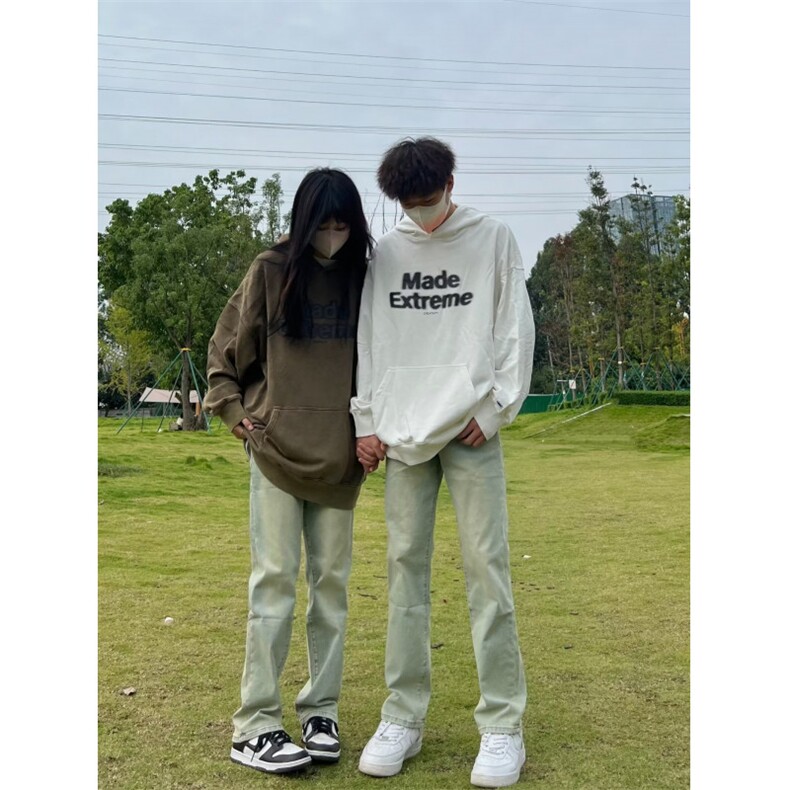 美式复古高街牛仔裤男女同款潮牌直筒微喇裤7701-P42,男装牛仔裤,星座1109-3