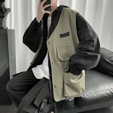 现货工装外套男潮牌港风bf中性机能春秋夹克韩版潮流百搭WT08，男装夹克，星座1008