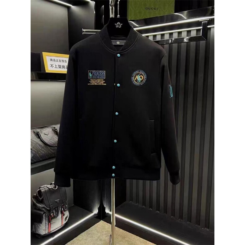 (网络图慎用有大货)轻奢风欧货棒球服外套拼接上衣313B-JK71-P120,女装短外套,星座313B