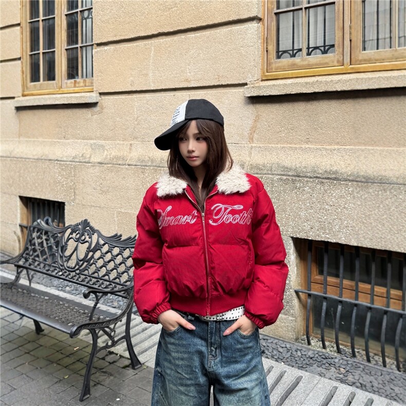 1506-1/M78011/P79美式复古风短款棉服女生翻领时尚,男装棉衣,星座1506-1