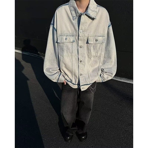 拼接时尚你打潮流休闲牛仔夹克男  N1241 P75图片