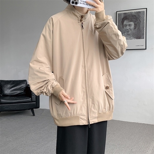 8XL-M美式复古棒球服外套男特大码潮牌双拉链立领夹克衫JK005P85图片