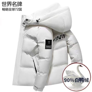 2025冬季新款90白鸭绒连帽休闲羽绒服男外套 备货充足 R9021-P150图片