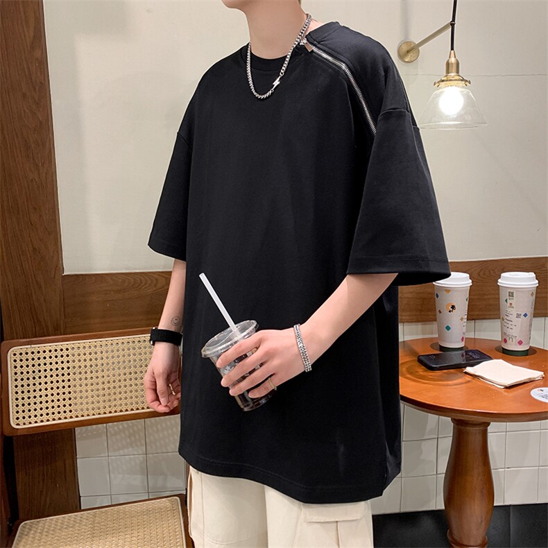 C361-P302024夏季新款设计感短袖T恤男潮流小众简约体恤现货,男装T恤,星座512-6