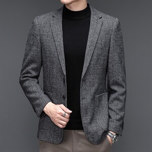 Y888钱塘2020-2秋冬季新款时尚休闲男士西装外套潮流西服P147图片