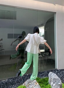 新醋酸面料百搭神裤图片