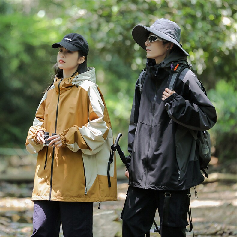 潮流宽松休闲外套百搭连帽夹克A161-B6611-P78图片