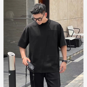 夏季新款短袖t恤男士2026新款潮牌上衣男cleanfit韩版休闲体恤图片