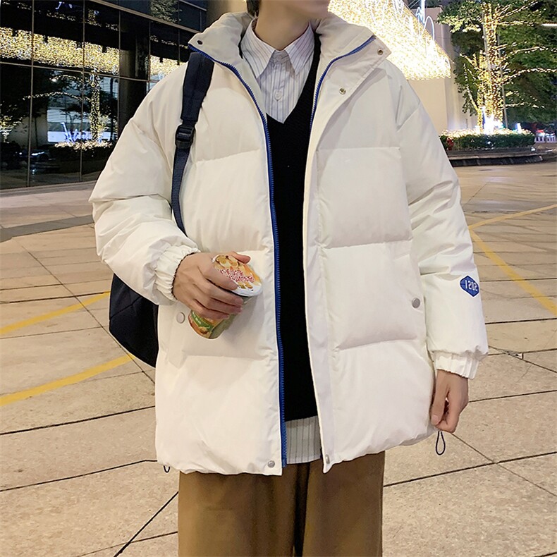 新款百搭设计感纯色港风棉衣M068B-P90控148,男装棉衣,星座717