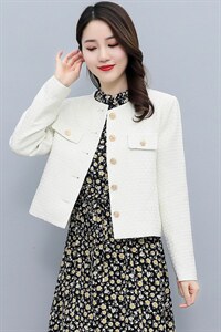 2023春装新款时尚气质百搭小香风短外套图片