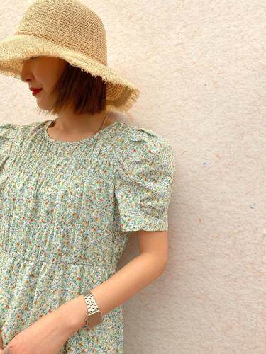 夏季新款碎花连衣裙,女装连衣裙,韩索慧慧