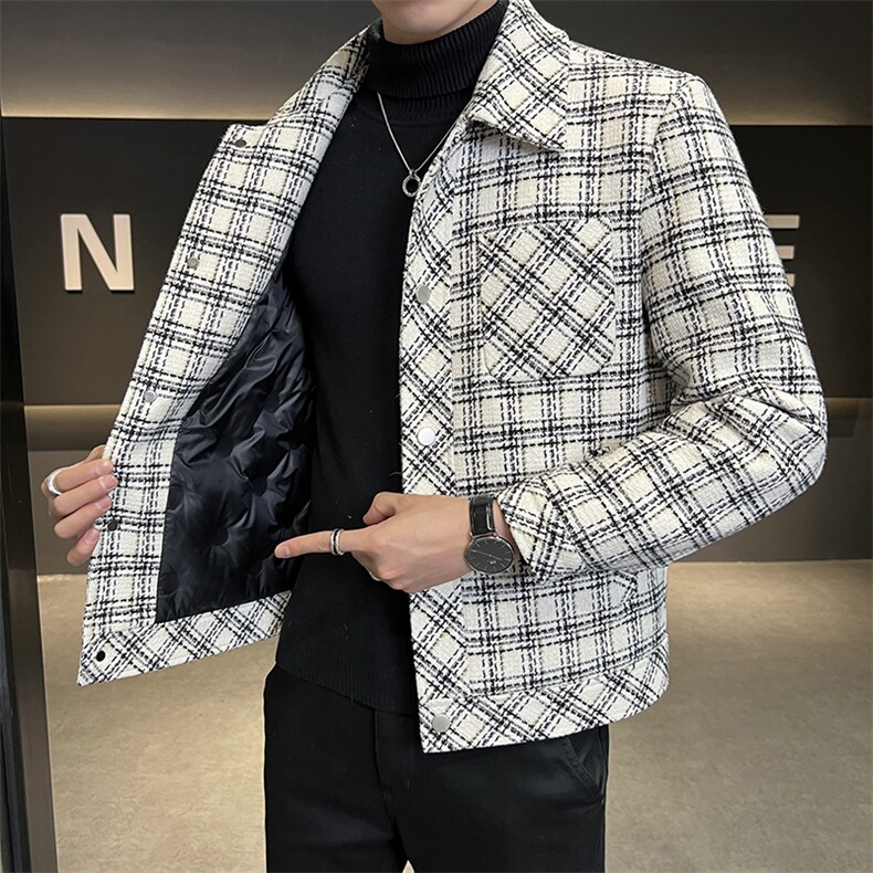 2023冬季新款羽绒服男新标小香风羽绒服男。抖音可以直播产品,男装羽绒服,电商B248