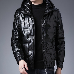 中年羽绒服男冬季连帽羽绒服爸爸冬装保暖外套上衣BJY08815-P170图片