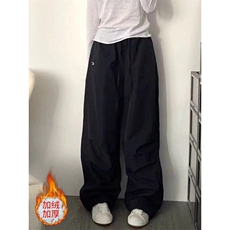慵懒宽松型无品牌新款美式速干工装裤男女春秋新款原宿长裤加绒，男装休闲裤，星座506A