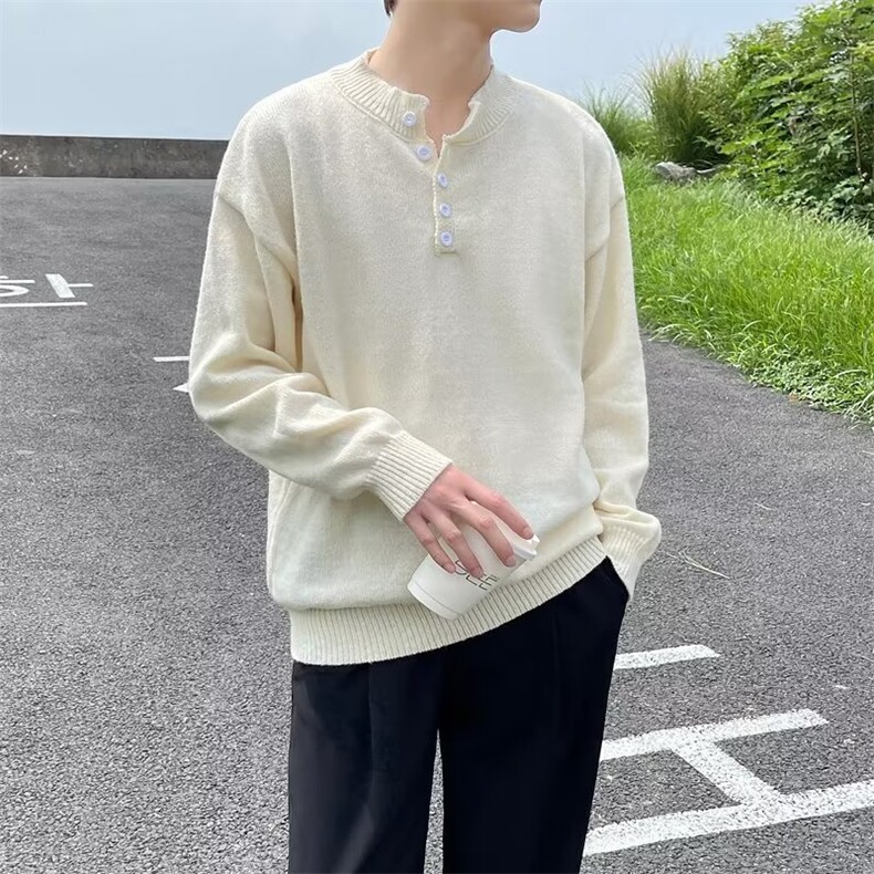 美式街头设计感圆领毛衣男慵懒风休闲针织衫MB60P48,男装针织衫/毛衣,星座1116-2
