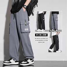2024春夏新款直筒工装裤宽松薄款休闲长裤潮流现货K7750-特P28，男装休闲裤，星座512-3