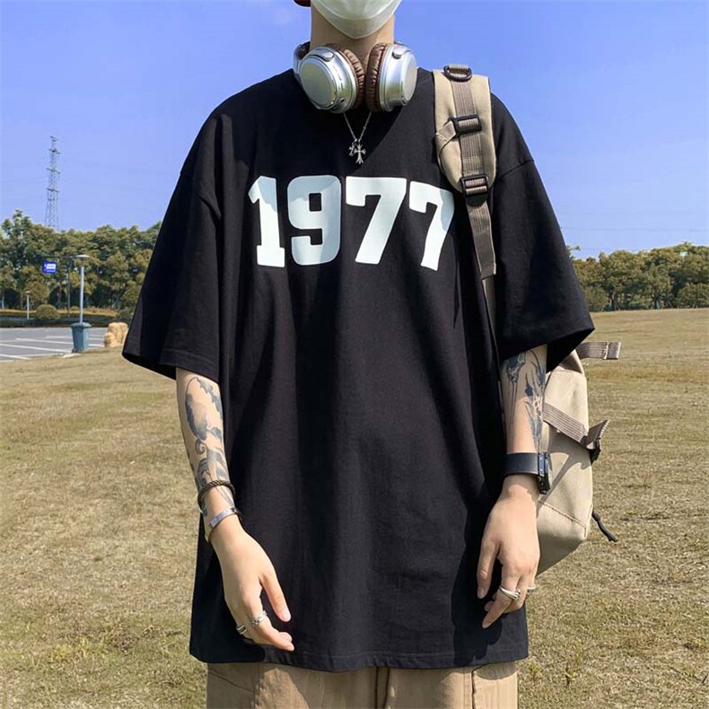 T恤男韩版潮流短袖印花痞子帅2023夏季新款ins宽松体恤ST202-P30,男装T恤,星座412-3