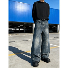 宽松直筒牛仔裤男长裤A153-P50，男装牛仔裤，电商D312
