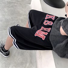 潮美式潮牌运动裤短裤男2023夏季潮流薄款休闲裤K3367-P26，男装休闲裤，星座512-2