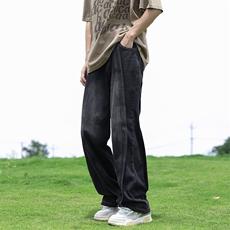 美式高街复古牛仔裤男士春秋宽松直筒vibe风男生裤N8122-P48，男装牛仔裤，星座308B-1