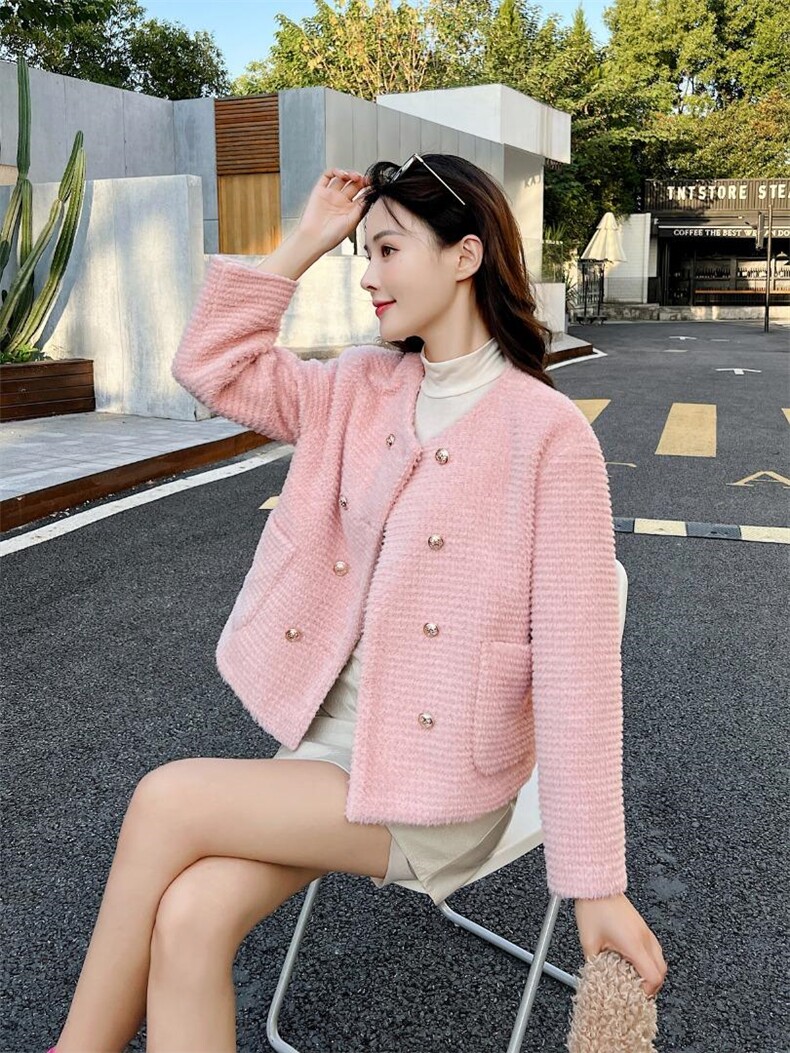 冬季水貂毛小香风外套，其它，樱·之秀