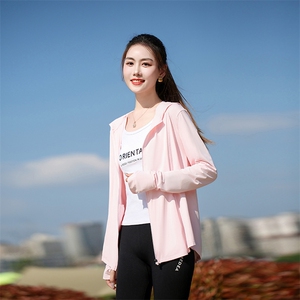 夏季防晒衣女2024新款户外防紫外线小个子宽松高端冰丝短款防晒服图片