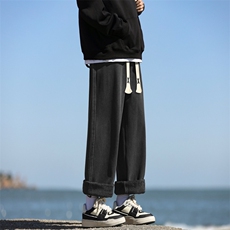 潮流时尚美式高街潮牌阔腿宽松垂顺显高长裤子JRK828-特批-47，男装休闲裤，星座718-1