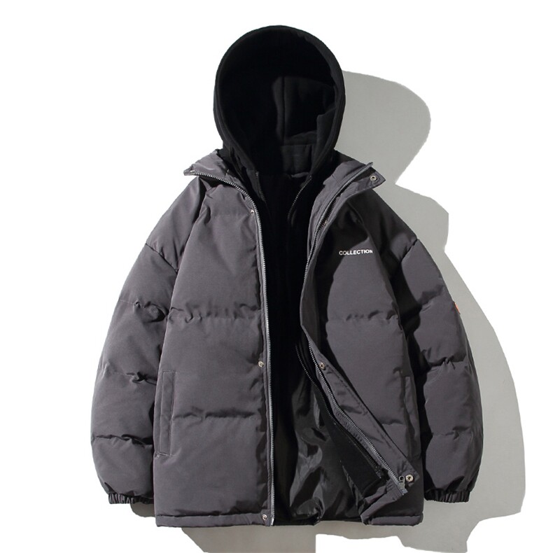 冬季假两件棉衣潮流加厚棉服休闲男士棉袄子情侣A266-WT08-P65,男装棉衣,电商A266