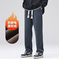 A178-1DY518AP85雪尼尔面料秋冬季加绒美式休闲卫裤，男装休闲裤，电商A178-1